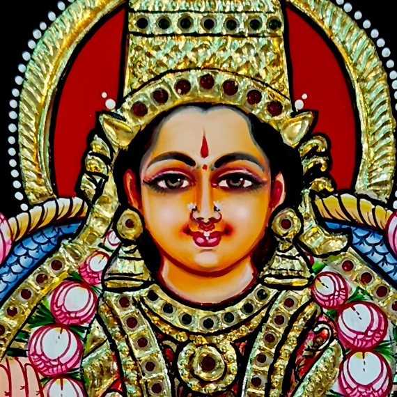 Divyam-Tanjore-Painting-gaja-lakshmi